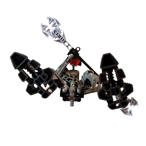 VTG LEGO BIONICLE Rahkshi Vorahk Black Gray 8591 Canister Complete DAMAGED Book - Picture 6 of 12